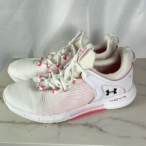 WMNS) Under Armour Hovr Rise 2 White/Pink